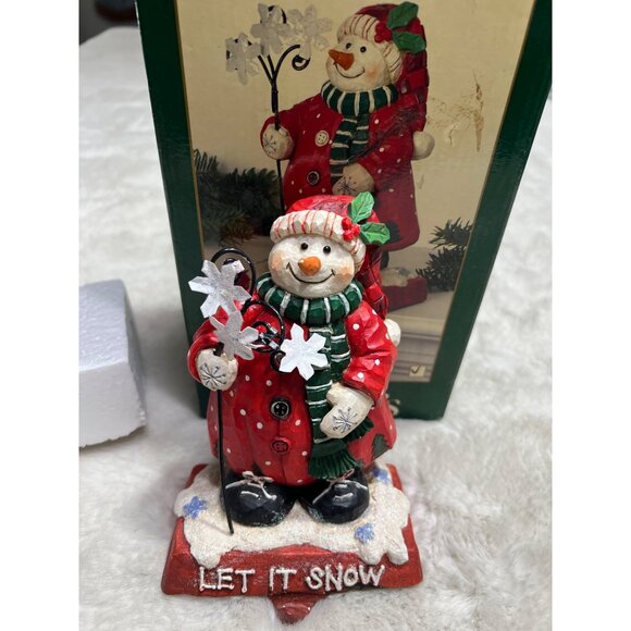 Dillards snowman stocking holder heavy duty - Picture 1 of 6